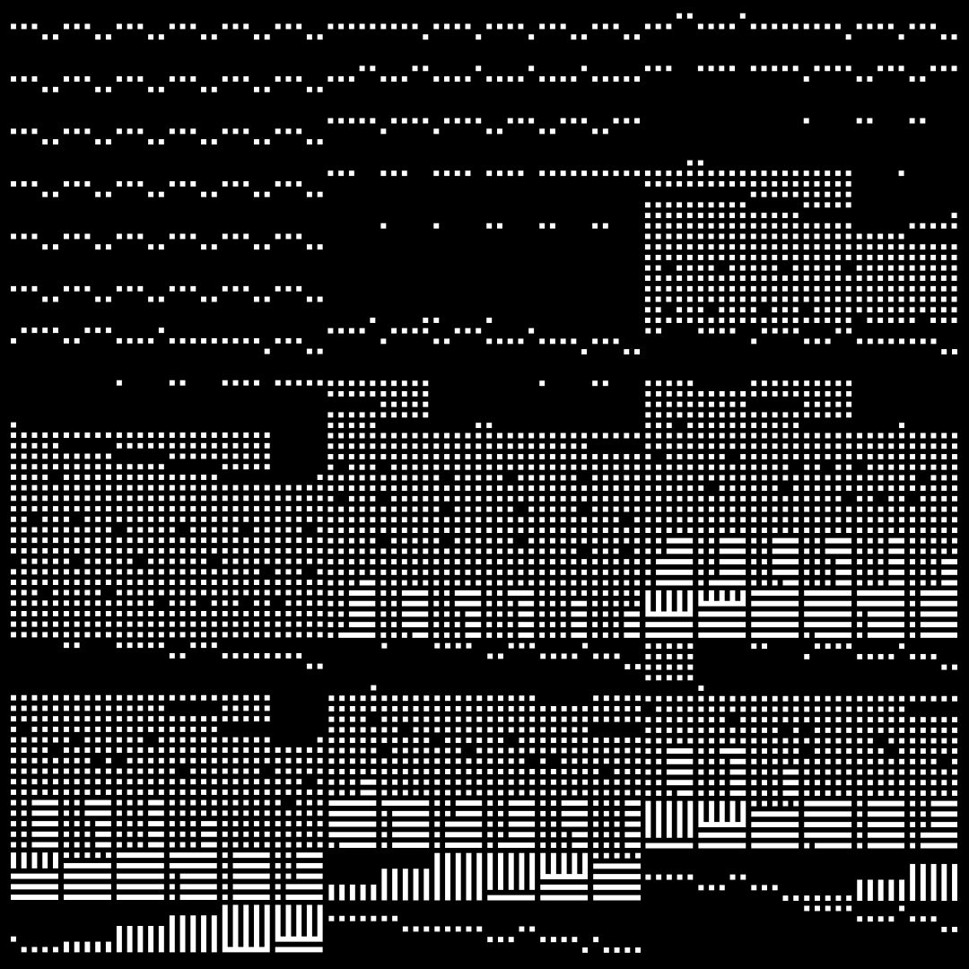 Alpha asemic square pattern asset pack / 11 loops