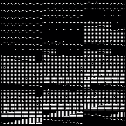 Alpha asemic square pattern asset pack / 11 loops
