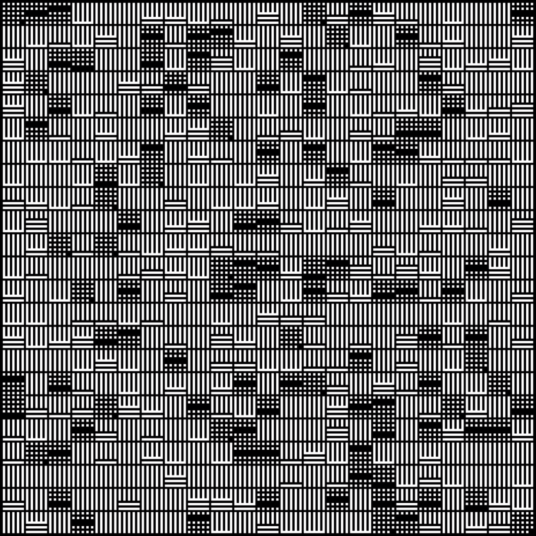 Alpha asemic square pattern asset pack / 11 loops