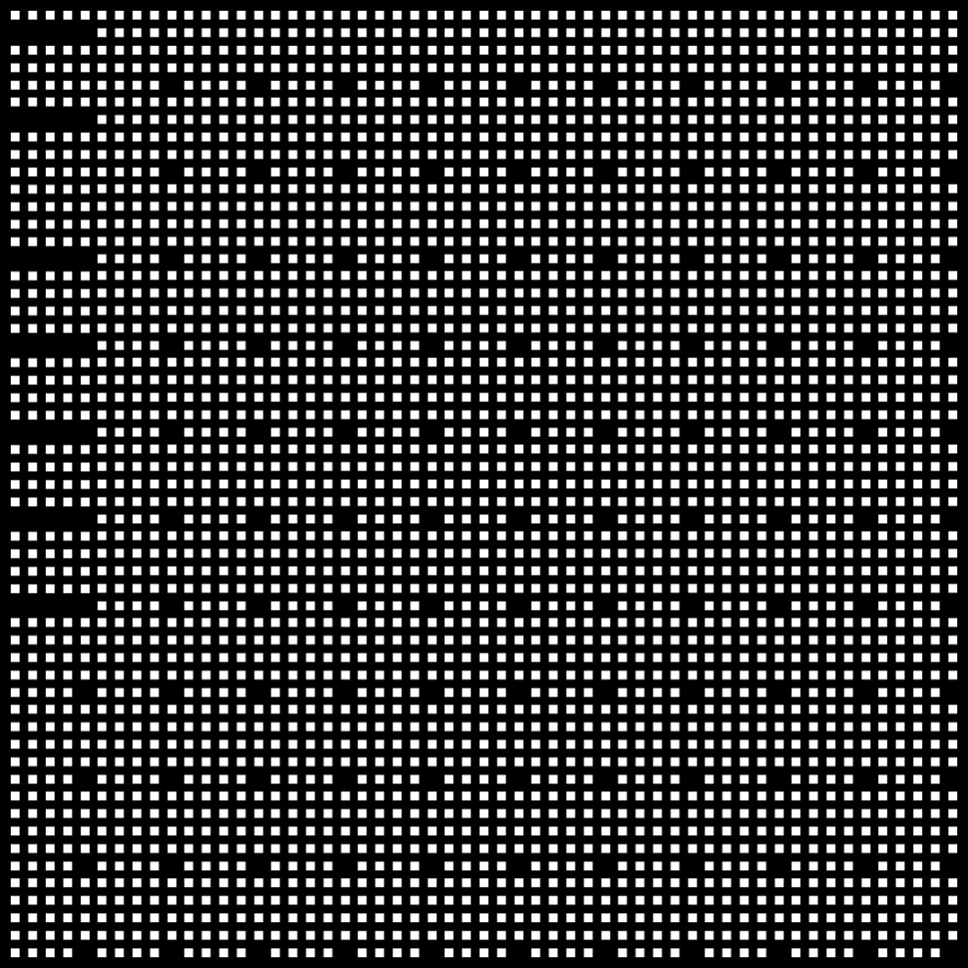 Alpha asemic square pattern asset pack / 11 loops