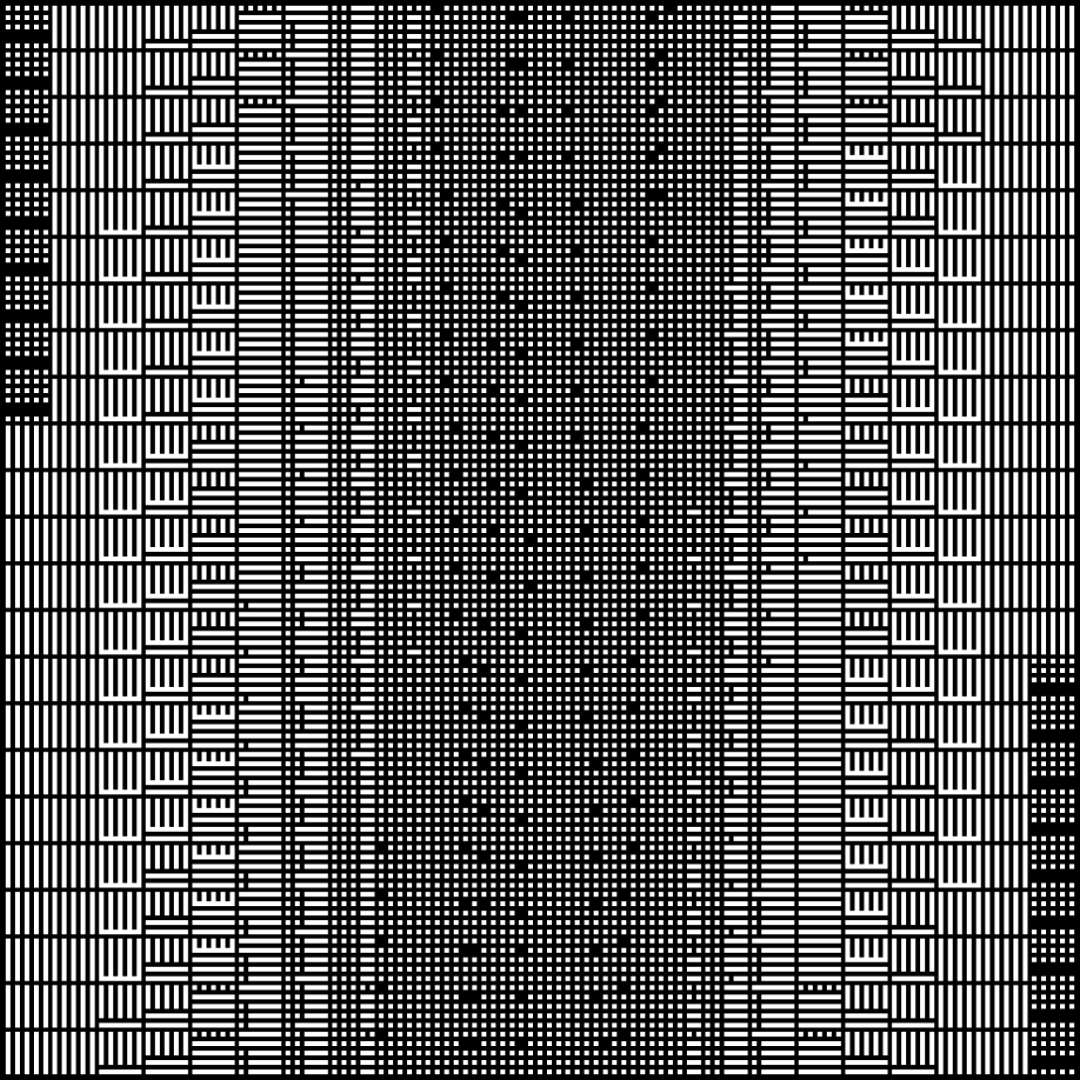 Alpha asemic square pattern asset pack / 11 loops