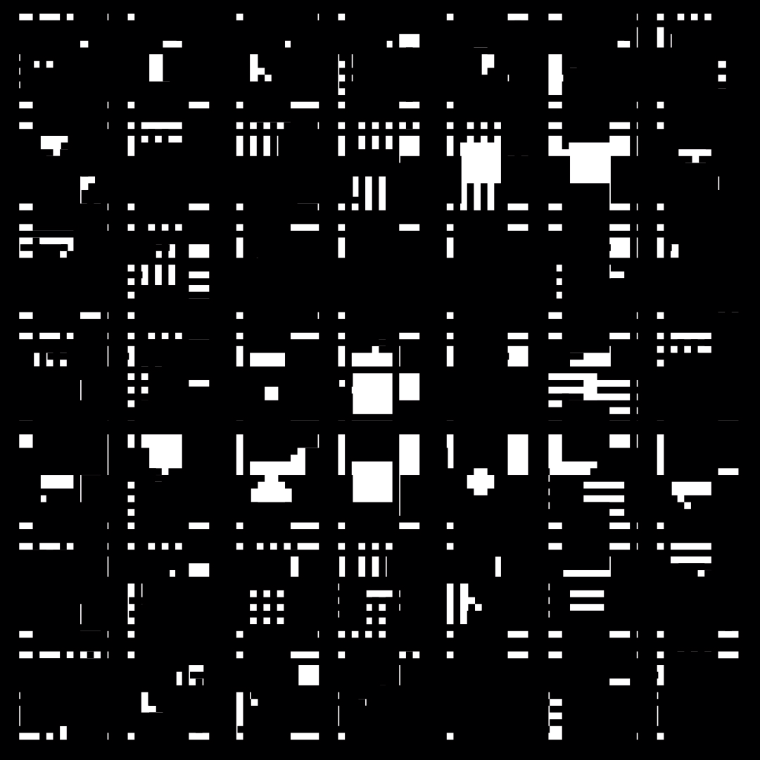 Beta asemic square pattern asset pack / 12 loops
