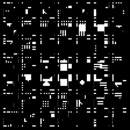 Beta asemic square pattern asset pack / 12 loops