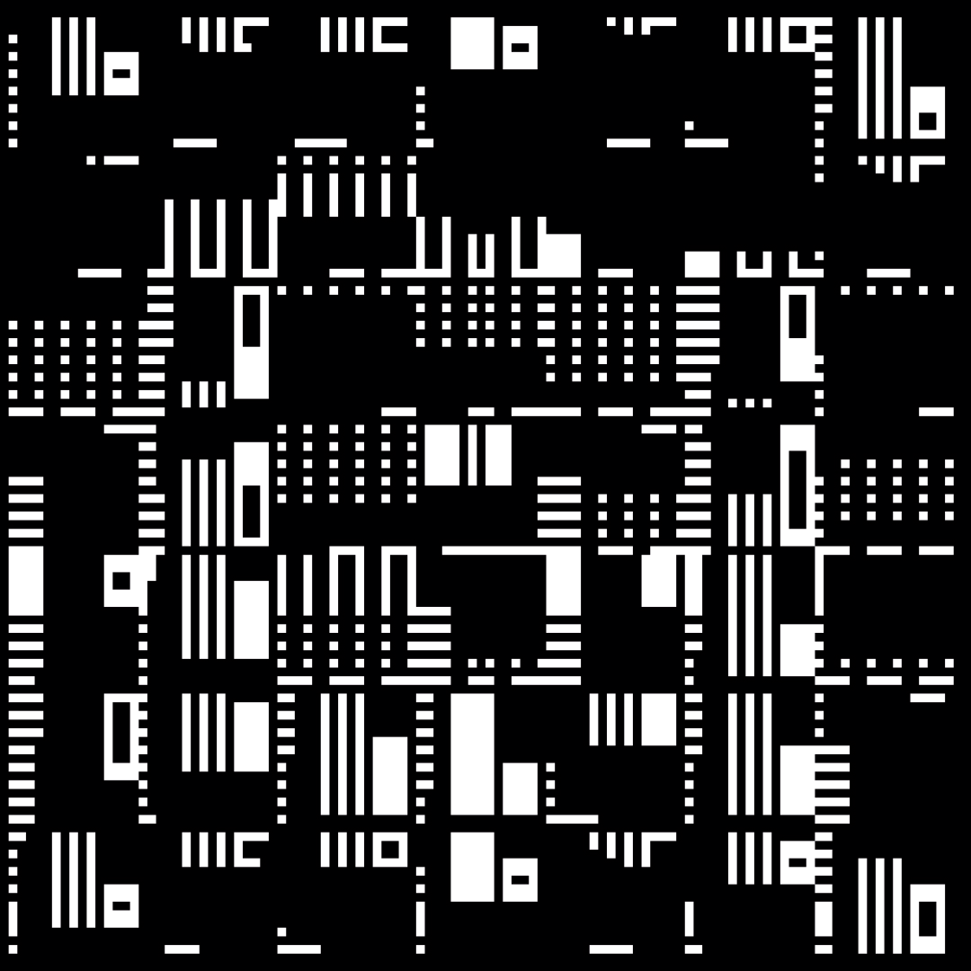 Beta asemic square pattern asset pack / 12 loops