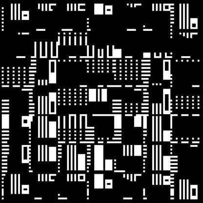 Beta asemic square pattern asset pack / 12 loops