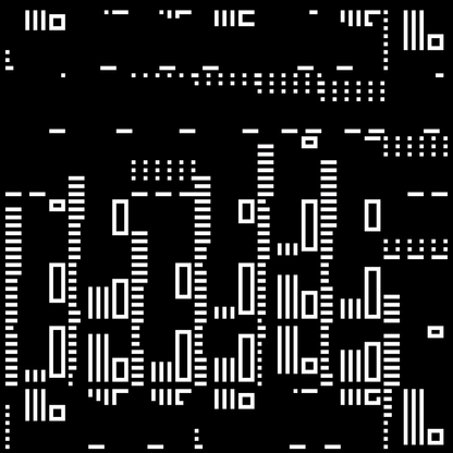 Beta asemic square pattern asset pack / 12 loops