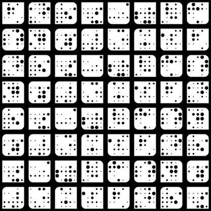 Delta asemic square pattern asset pack / 9 loops