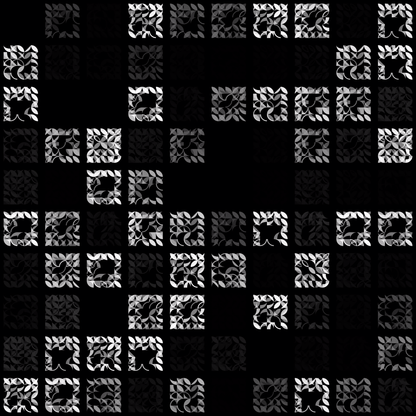 Epsilon asemic square pattern asset pack / 9 loops