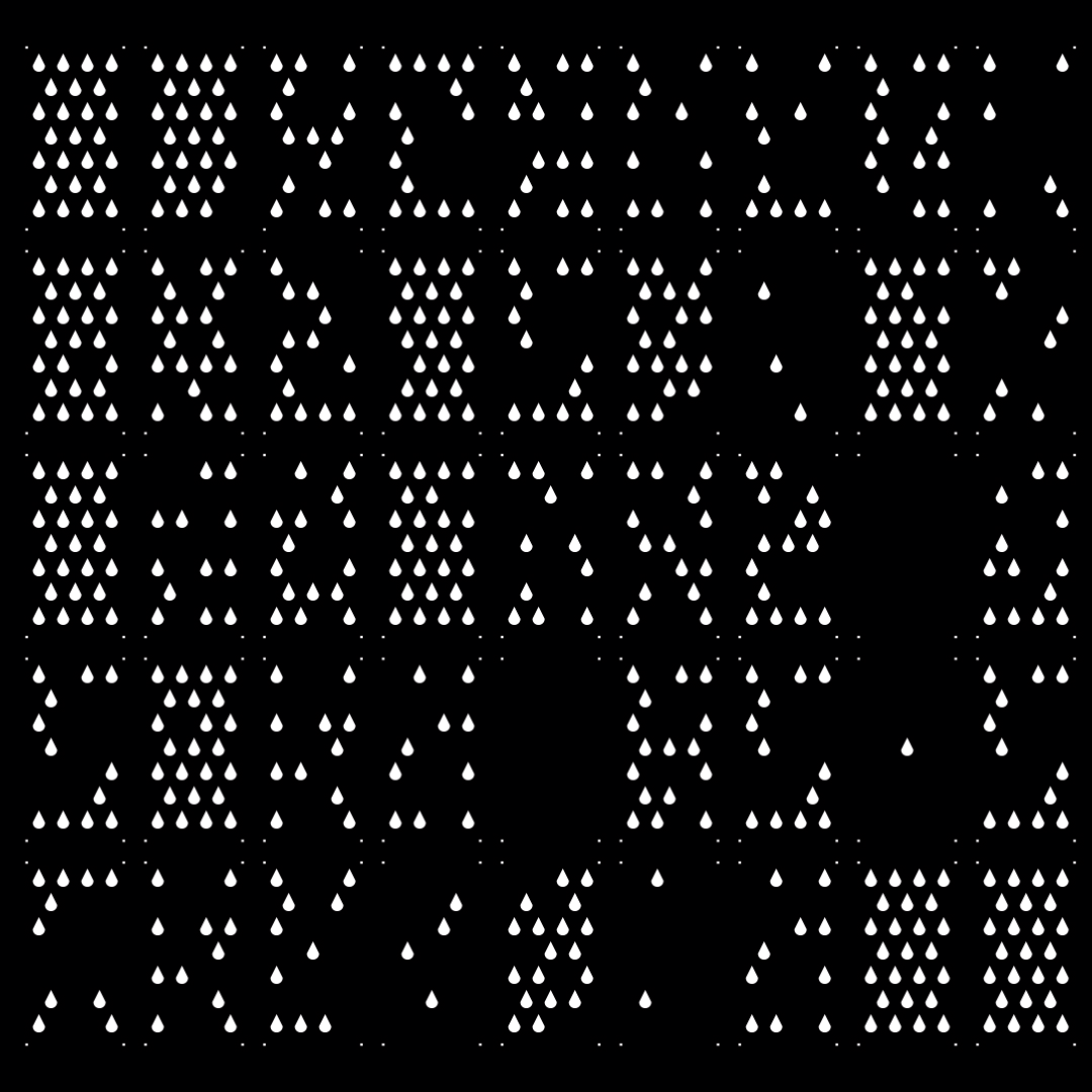 Epsilon asemic square pattern asset pack / 9 loops