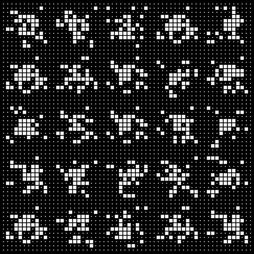 Epsilon asemic square pattern asset pack / 9 loops