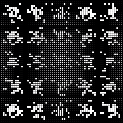 Epsilon asemic square pattern asset pack / 9 loops