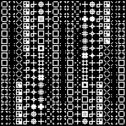 Eta asemic square pattern asset pack / 10 loops