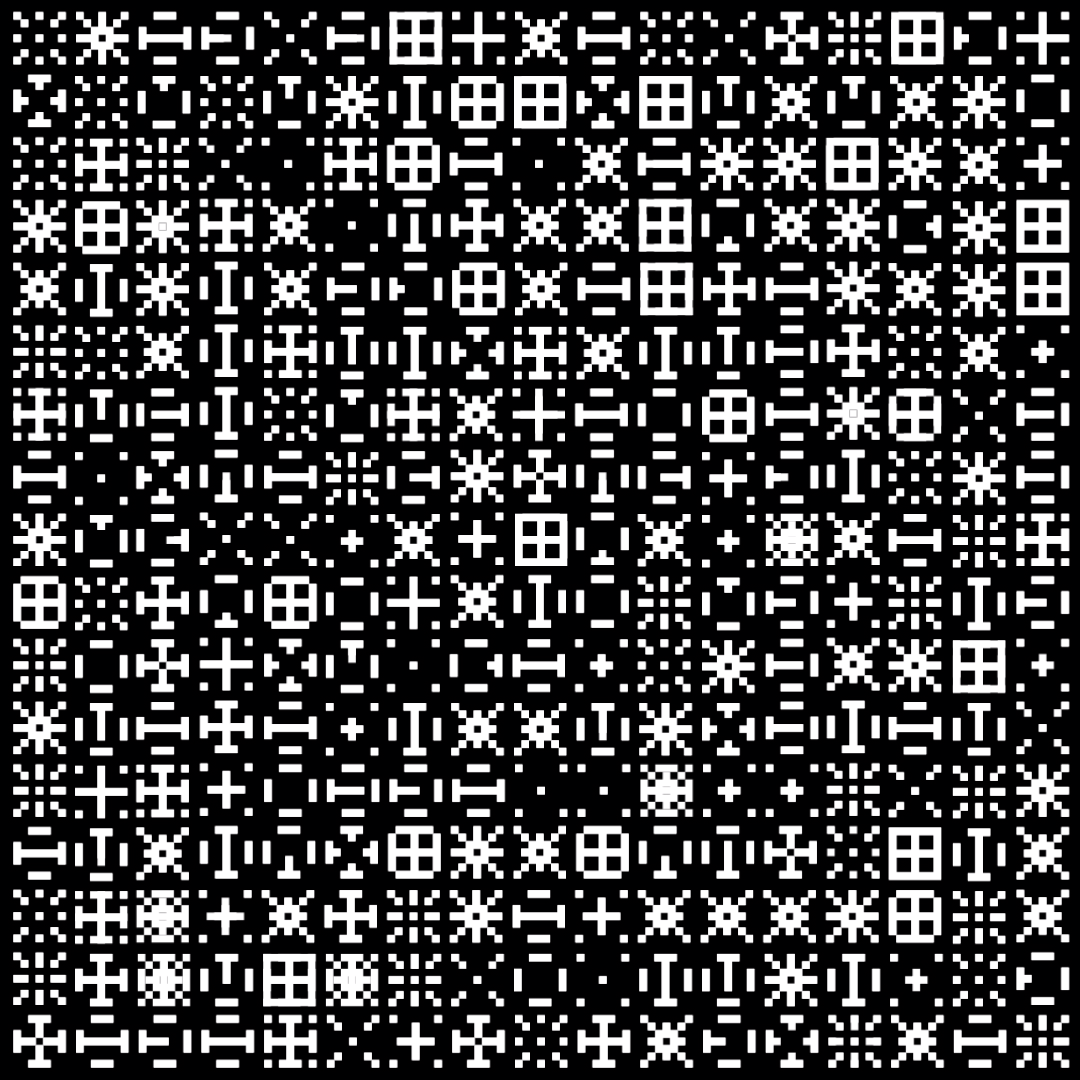 Eta asemic square pattern asset pack / 10 loops