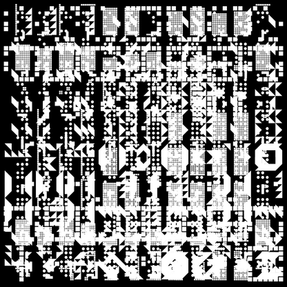 Iota asemic square pattern asset pack / 9 loops
