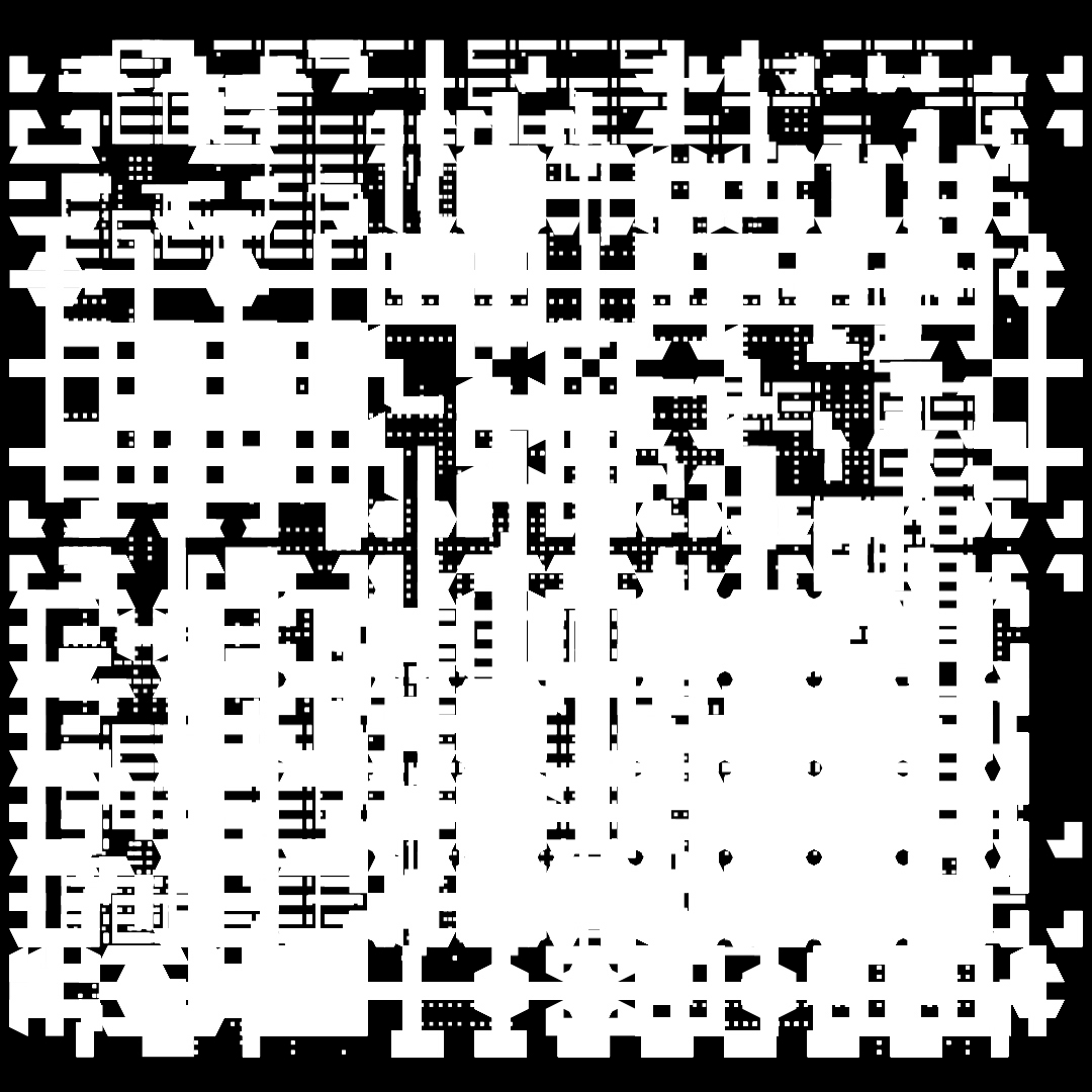 Gamma asemic square pattern asset pack / 10 loops