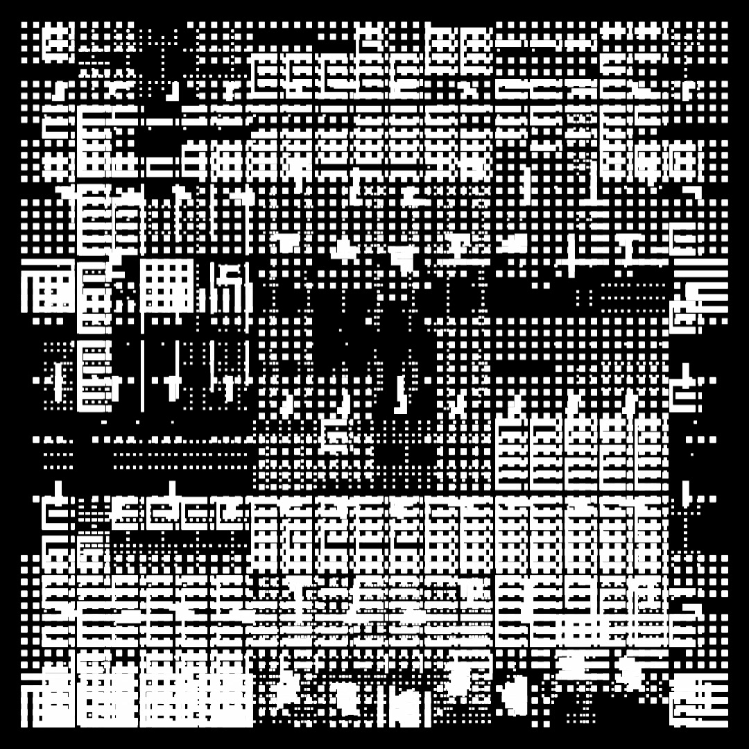 Gamma asemic square pattern asset pack / 10 loops