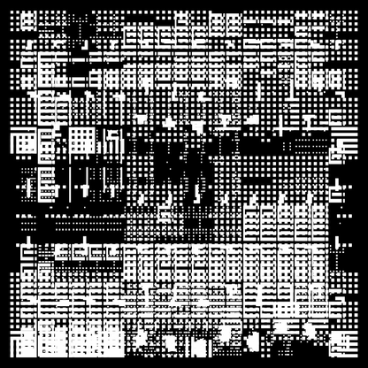 Gamma asemic square pattern asset pack / 10 loops