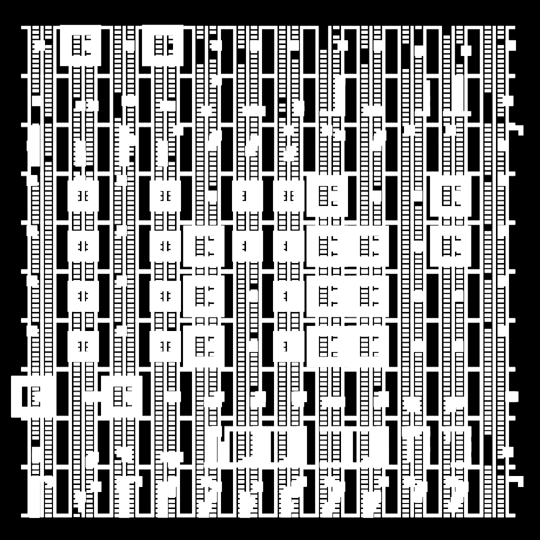 Gamma asemic square pattern asset pack / 10 loops