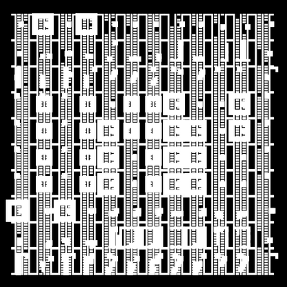 Gamma asemic square pattern asset pack / 10 loops