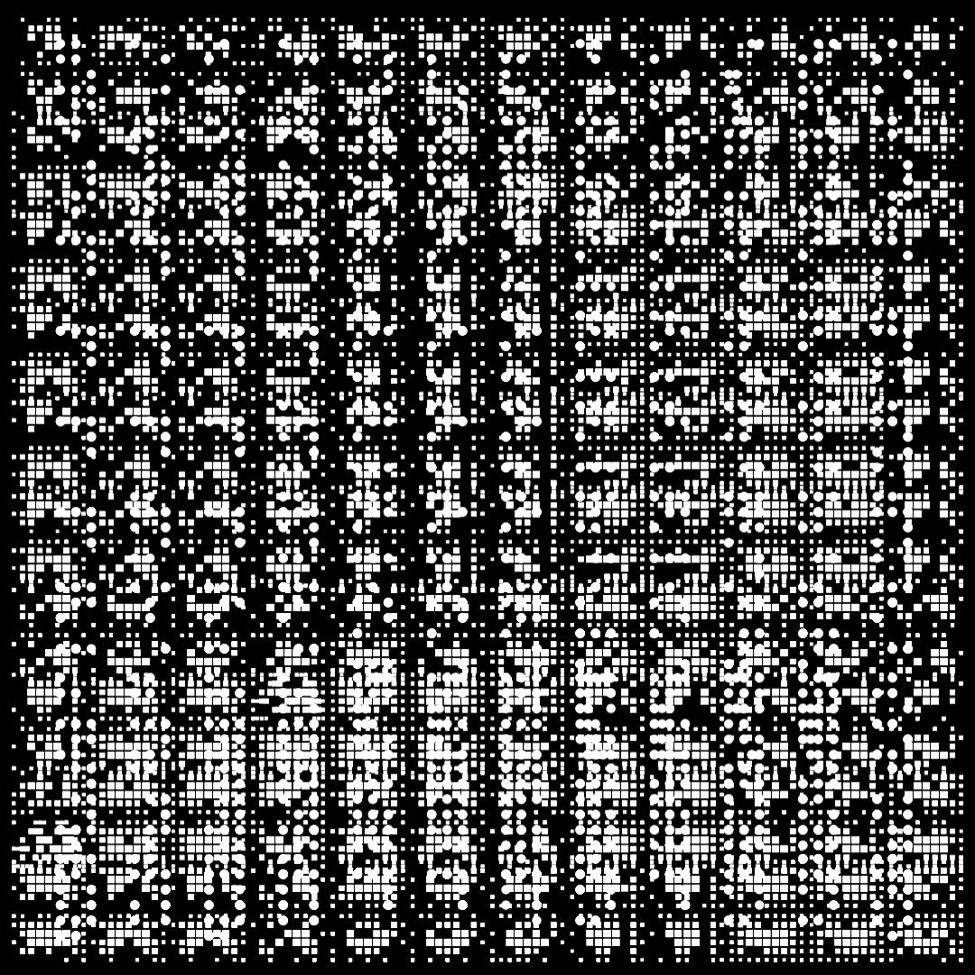 Iota asemic square pattern asset pack / 9 loops