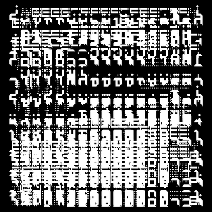 Gamma asemic square pattern asset pack / 10 loops