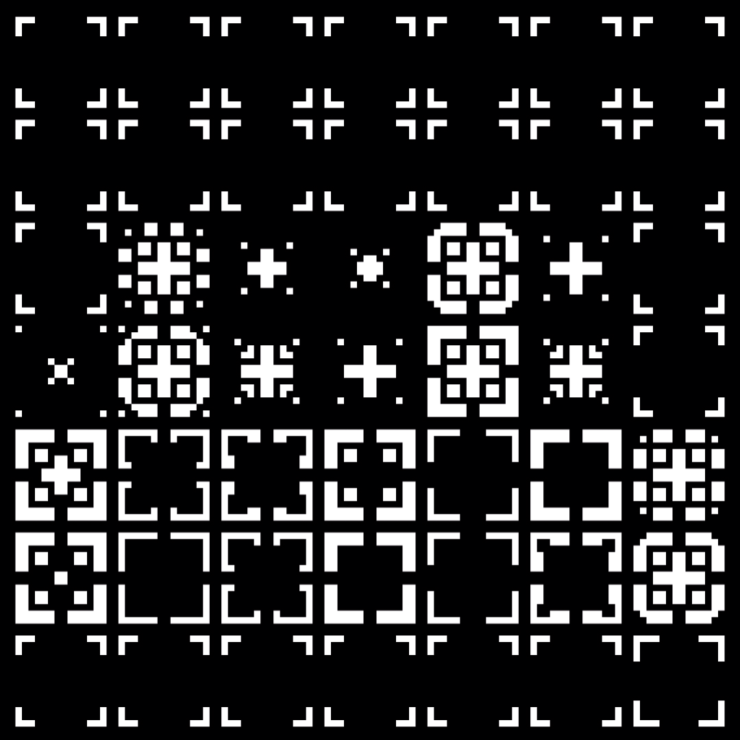 Kappa asemic square pattern asset pack / 9 loops