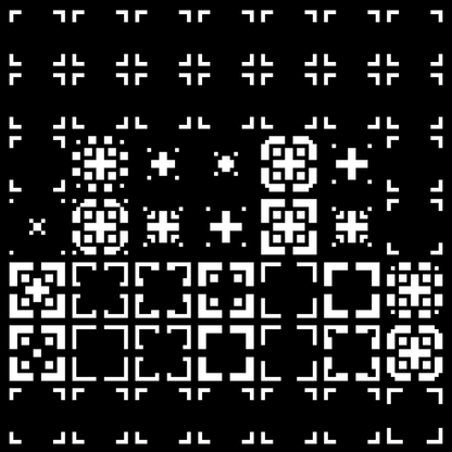 Kappa asemic square pattern asset pack / 9 loops
