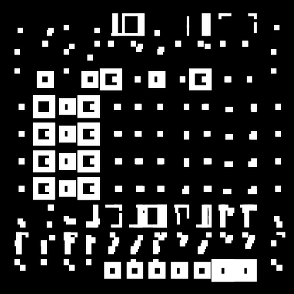 Kappa asemic square pattern asset pack / 9 loops