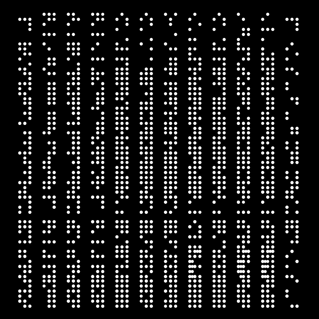 Kappa asemic square pattern asset pack / 9 loops