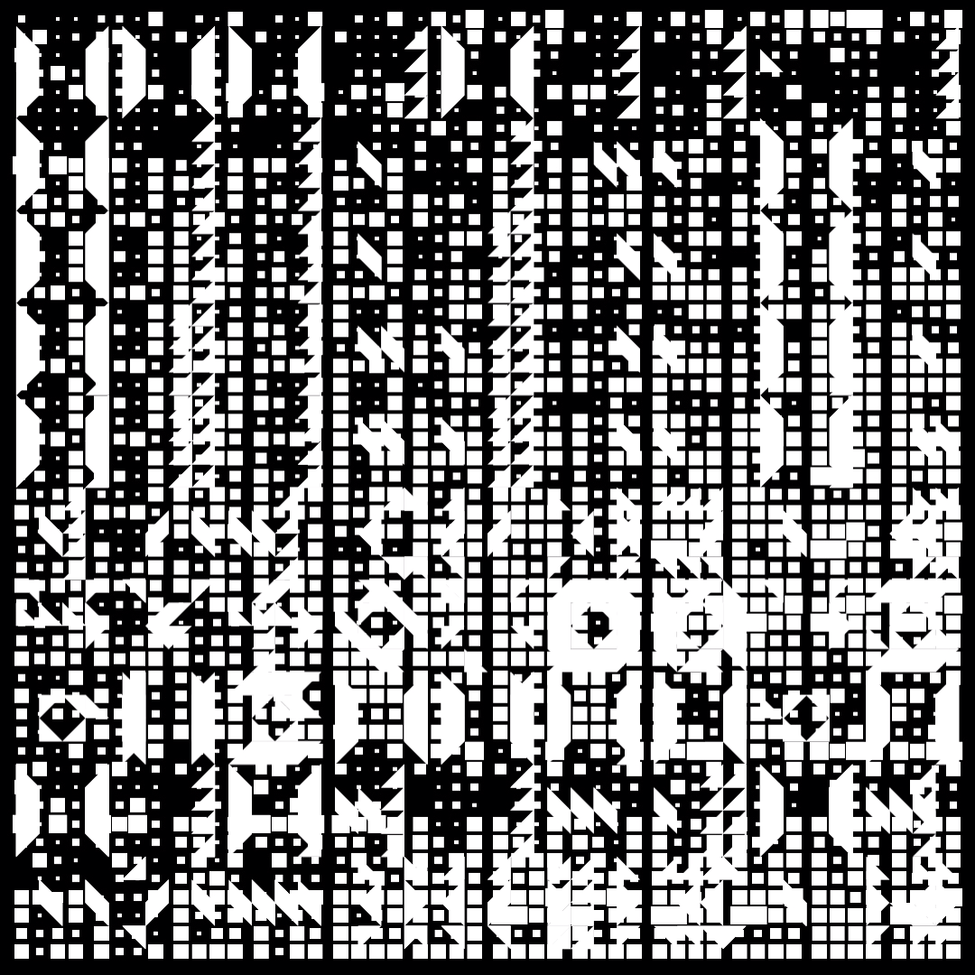 Lambda asemic square pattern asset pack / 10 loops