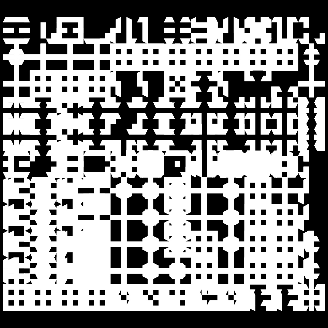 Lambda asemic square pattern asset pack / 10 loops