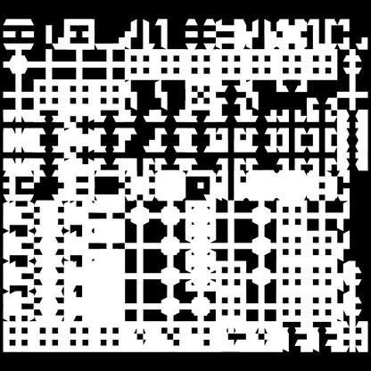 Lambda asemic square pattern asset pack / 10 loops