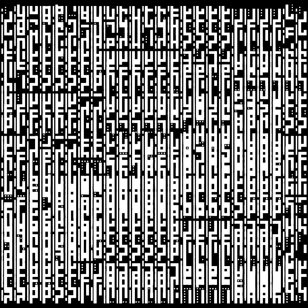 Lambda asemic square pattern asset pack / 10 loops