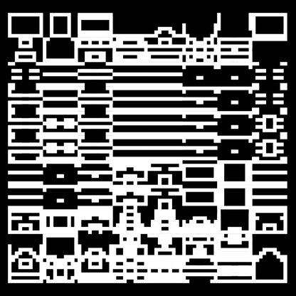 Lambda asemic square pattern asset pack / 10 loops