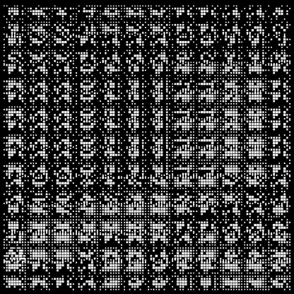 Mu asemic square pattern asset pack / 10 loops