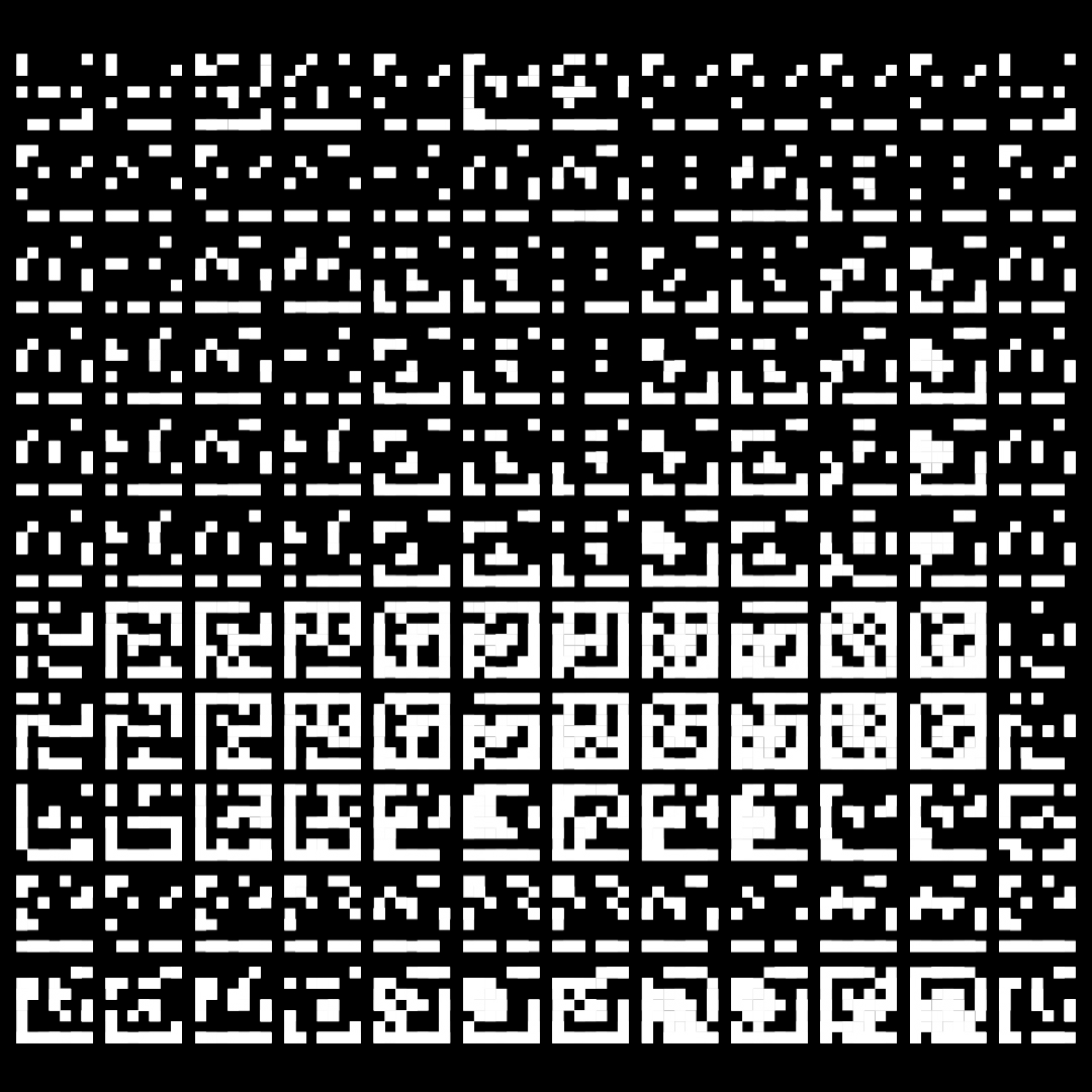 Mu asemic square pattern asset pack / 10 loops