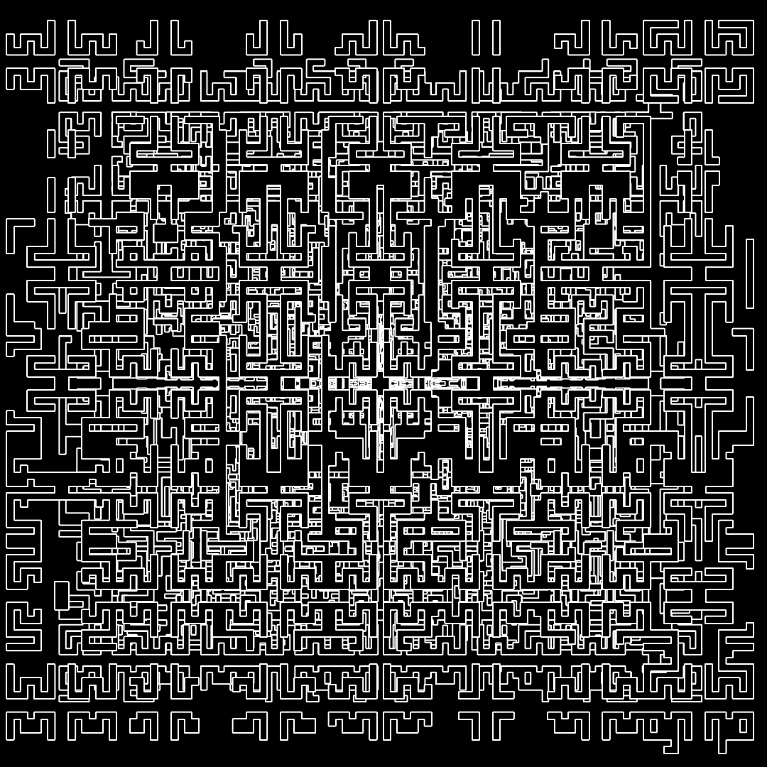Theta asemic square pattern asset pack / 18 loops