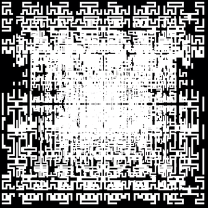 Theta asemic square pattern asset pack / 18 loops