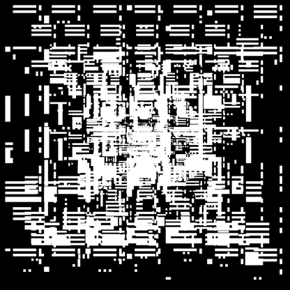 Theta asemic square pattern asset pack / 18 loops