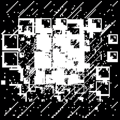 Theta asemic square pattern asset pack / 18 loops