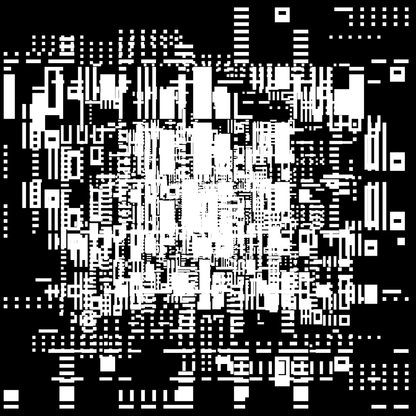 Theta asemic square pattern asset pack / 18 loops