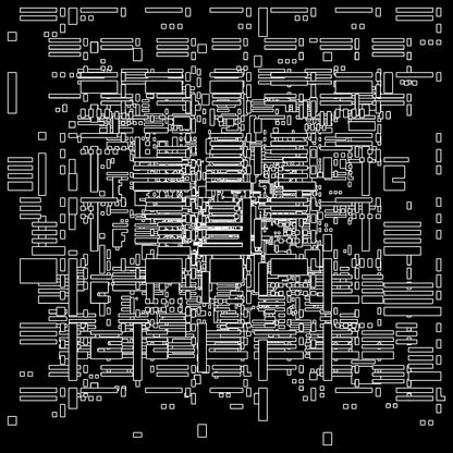 Theta asemic square pattern asset pack / 18 loops