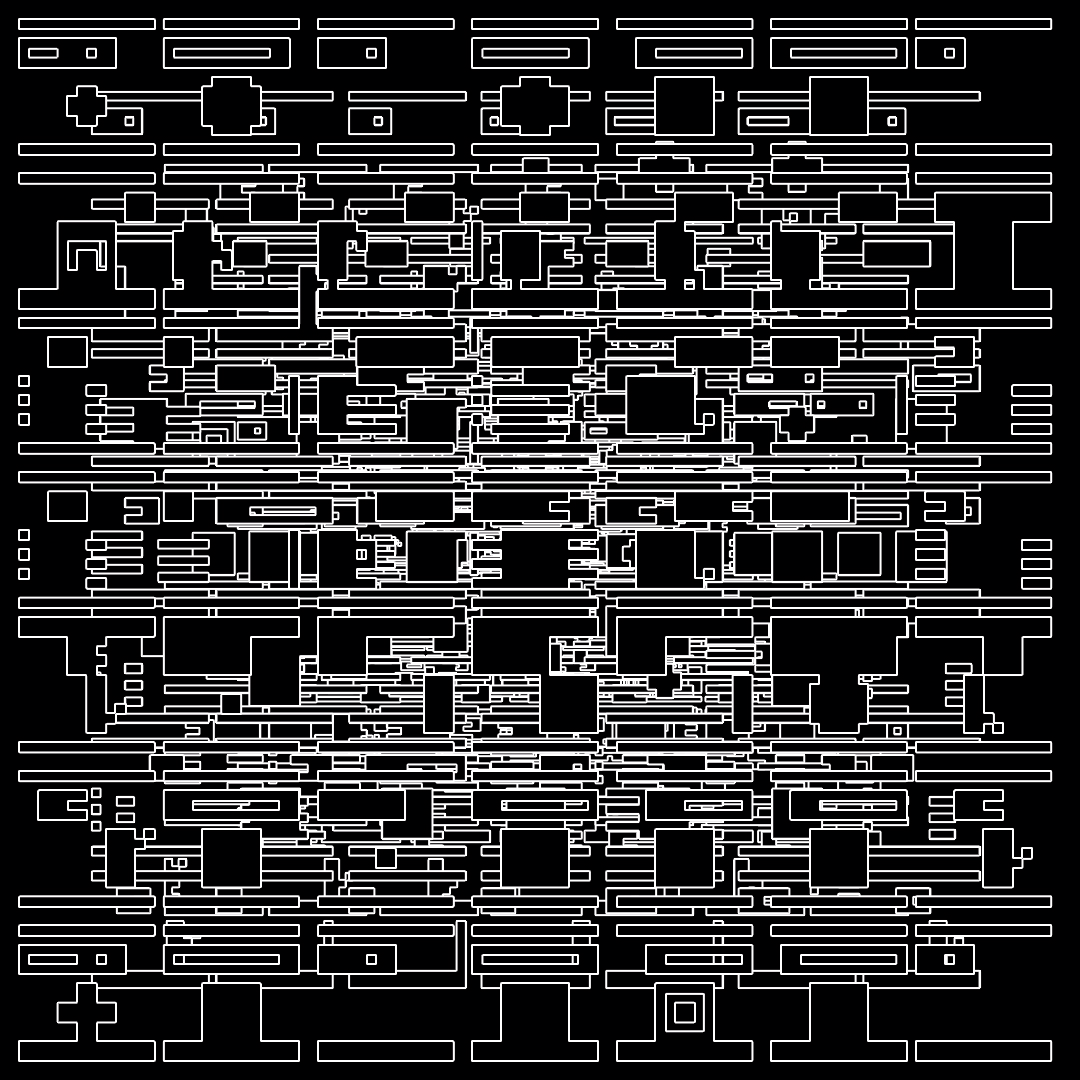 Theta asemic square pattern asset pack / 18 loops