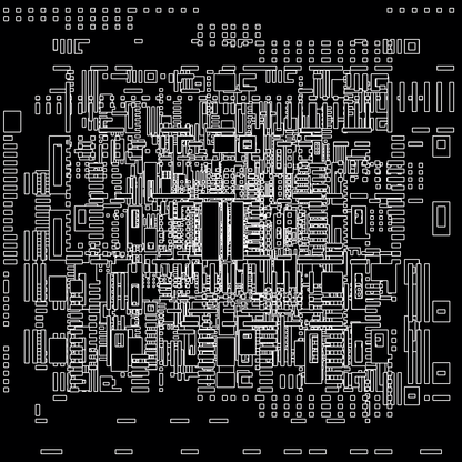 Theta asemic square pattern asset pack / 18 loops