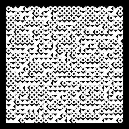 Zeta asemic square pattern asset pack / 10 loops