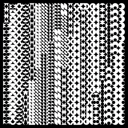 Zeta asemic square pattern asset pack / 10 loops