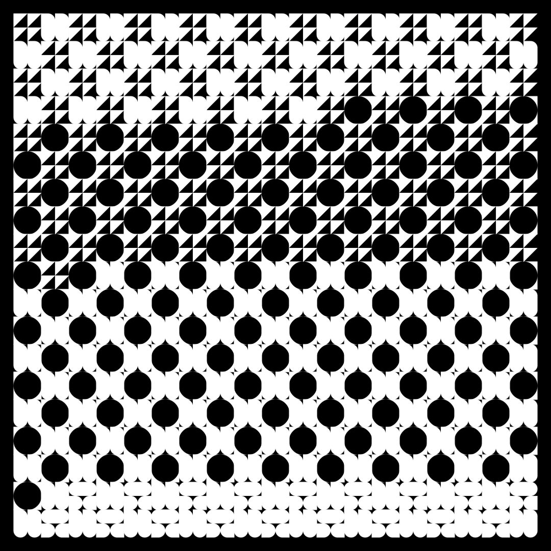 Zeta asemic square pattern asset pack / 10 loops