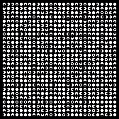 Zeta asemic square pattern asset pack / 10 loops