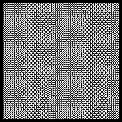 Zeta asemic square pattern asset pack / 10 loops