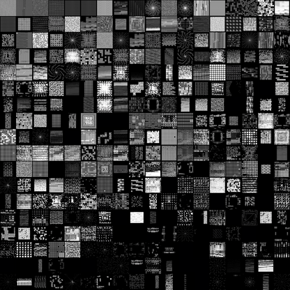 Asemic square pattern square asset bundle / 127 loops